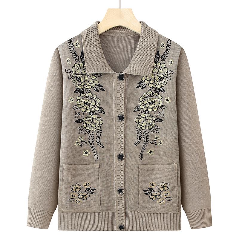 Grandma s Loose Knit Cardigan: Spring & Autumn Wear for Middle-Aged & Elderly Women One Size (Recommended for 90-140 jin)
Grandma s Loose Knit Cardigan: Spring & Autumn Wear for Middle-Aged & Elderly Women One Size (Recommended for 90-140 jin)