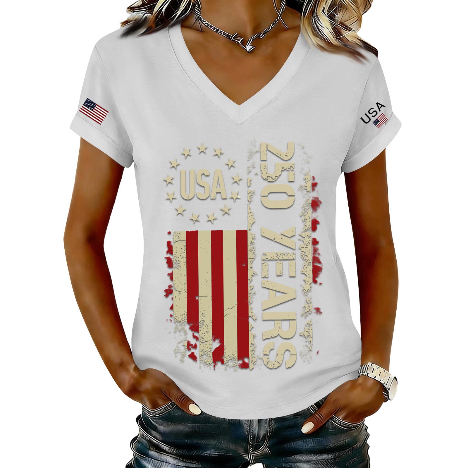 Women s Fashionable V-Neck Casual Retro Print Short Sleeved T-shirt Top XL білий
Women s Fashionable V-Neck Casual Retro Print Short Sleeved T-shirt Top XL білий