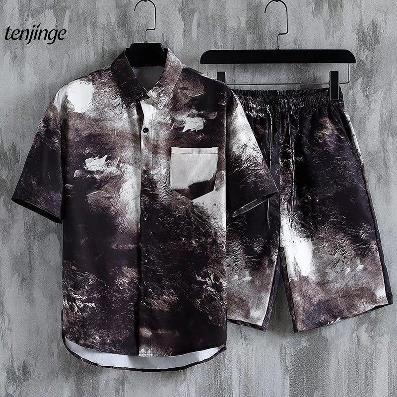 Живопись тушью Гавайская рубашка Шорты Мужской комплект 3D Летний Приталенный Пляжный Отпуск Пляжная Рубашка с коротким рукавом с цветочным принтом Комплект из двух предметов S
Живопись тушью Гавайская рубашка Шорты Мужской комплект 3D Летний Приталенный Пляжный Отпуск Пляжная Рубашка с коротким рукавом с цветочным принтом Комплект из двух предметов S