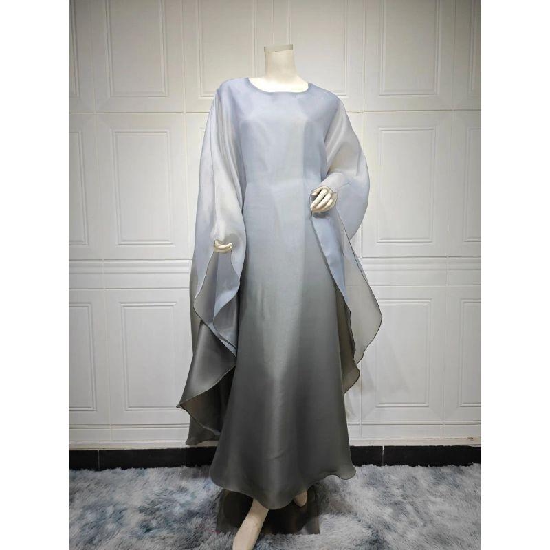 Middle East Dubai Fashion Gradient Satin Dress Free Size Gown Loose Dress Dress Gray S
Middle East Dubai Fashion Gradient Satin Dress Free Size Gown Loose Dress Dress Gray S