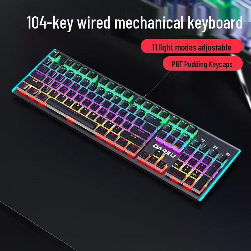 DAREU LK165 104-Key Wired Mechanical Keyboard
DAREU LK165 104-Key Wired Mechanical Keyboard