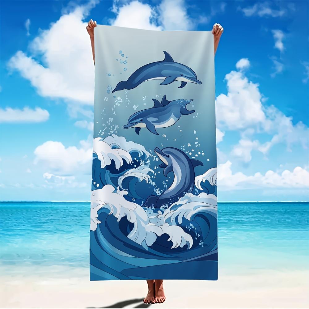 Dolphin Beach Towel, Extra Large Super Absorbent Towel Great for Travel Pool Surfing Yoga Camping Beach Accessories W40*H60(CM)
Dolphin Beach Towel, Extra Large Super Absorbent Towel Great for Travel Pool Surfing Yoga Camping Beach Accessories W40*H60(CM)