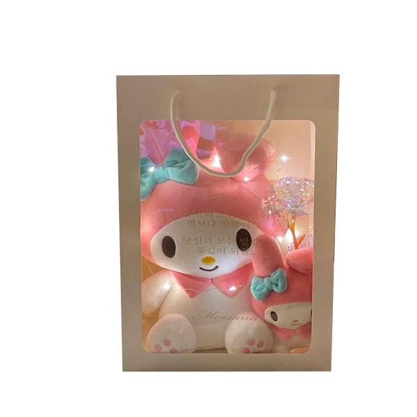 Mori Ann My Melody средняя кукла + кукла-кольцо с голограммой и цветочным сообщением, подарочная сумка для покупок, розовый (кукла), Популярные игрушки для корейских детей
Mori Ann My Melody средняя кукла + кукла-кольцо с голограммой и цветочным сообщением, подарочная сумка для покупок, розовый (кукла), Популярные игрушки для корейских детей