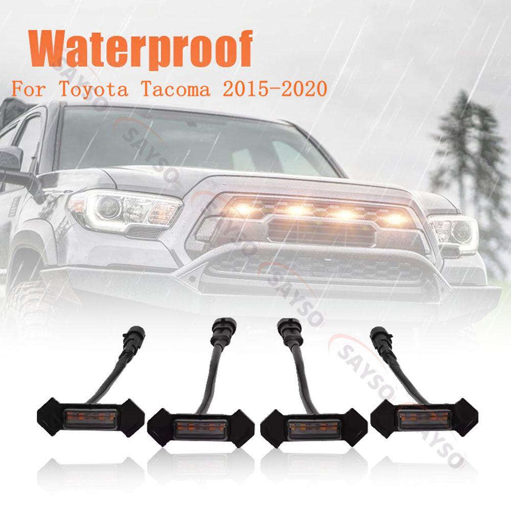 Для Toyota Tacoma 2015- 2020 Автомобильный светодиодный стробоскоп на решетку, Предупреждающий дневной ходовой огонь, Сетка DRL, Белый, Янтарный, 4 шт.
Для Toyota Tacoma 2015- 2020 Автомобильный светодиодный стробоскоп на решетку, Предупреждающий дневной ходовой огонь, Сетка DRL, Белый, Янтарный, 4 шт.