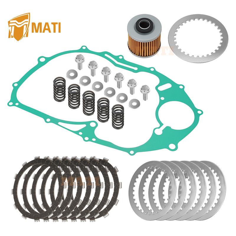 MATI Clutch Friction Plates Spring Bolt & Gasket Kit for Yamaha XV650 XVS650A XVS650AT 1998-2010
MATI Clutch Friction Plates Spring Bolt & Gasket Kit for Yamaha XV650 XVS650A XVS650AT 1998-2010