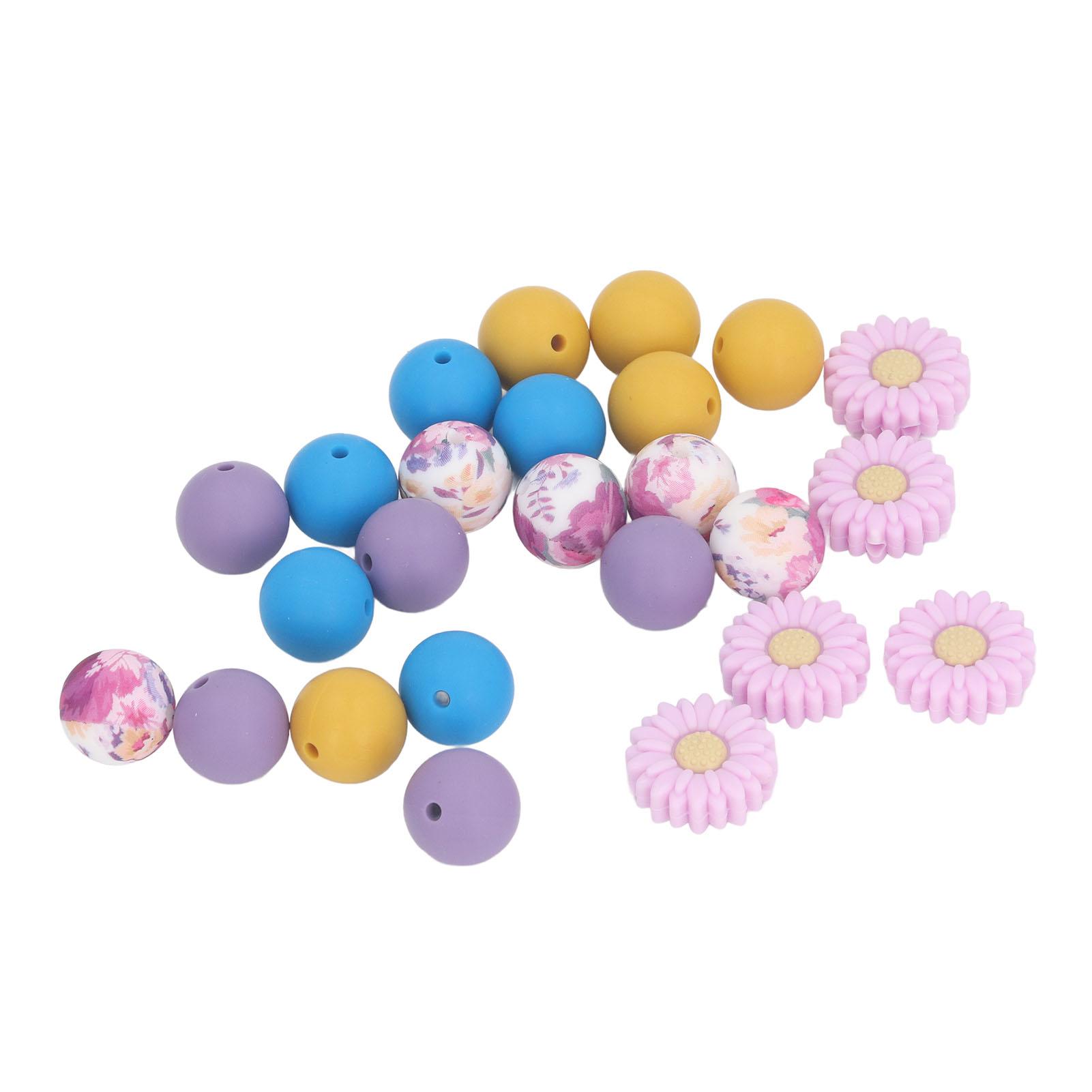 Набор силиконовых бусин 25 шт. Инновационный Изысканный Стильный Набор аксессуаров из силиконовых бусин для DIY
Набор силиконовых бусин 25 шт. Инновационный Изысканный Стильный Набор аксессуаров из силиконовых бусин для DIY