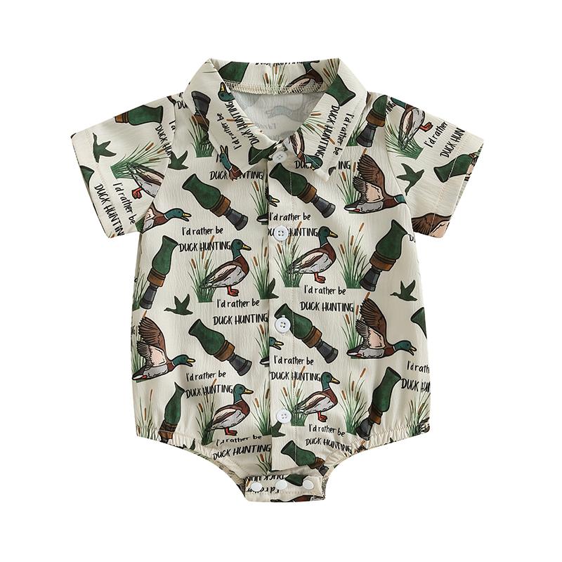 Toddler Baby Boy Short Sleeve Romper Reindeer Duck Print Lapel Neck Button-up Jumpsuit Casual Summer Clothes 0-3M хаки
Toddler Baby Boy Short Sleeve Romper Reindeer Duck Print Lapel Neck Button-up Jumpsuit Casual Summer Clothes 0-3M хаки