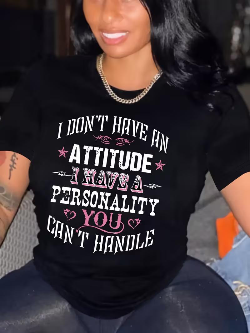 Womens I Dont Have An Attitude T Shirt Funny Saying Print Oversized Casual Travel Daily Streetwear Top Fashion Ladies Clothing 4XL
Womens I Dont Have An Attitude T Shirt Funny Saying Print Oversized Casual Travel Daily Streetwear Top Fashion Ladies Clothing 4XL