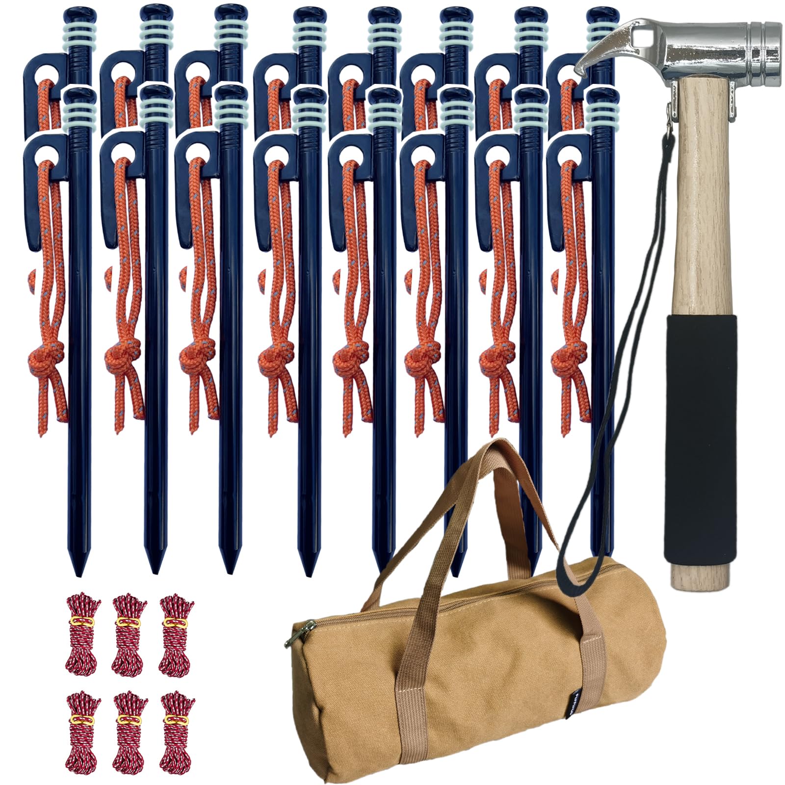 FLYFLYGO Peg Hammer Set with Canvas Peg Tarp Tent Pegs 10mm Wooden and 6 4mm Tent Ropes 16 35cm 6 Tent and Storage Bag, Pegs, (16 diameter,
FLYFLYGO Peg Hammer Set with Canvas Peg Tarp Tent Pegs 10mm Wooden and 6 4mm Tent Ropes 16 35cm 6 Tent and Storage Bag, Pegs, (16 diameter,