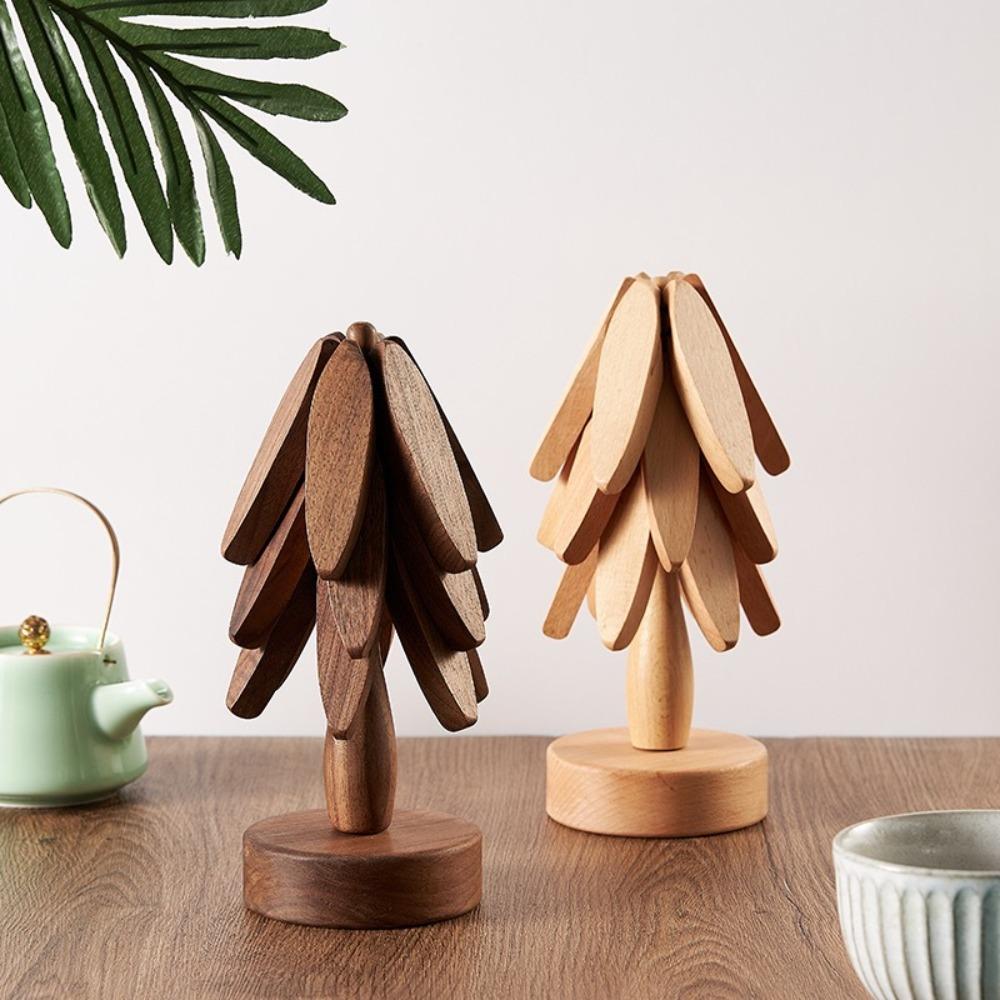 Tree Design Stand Wood Placemats Anti Scald Table Mat Creative Insulation Pad Table light color
Tree Design Stand Wood Placemats Anti Scald Table Mat Creative Insulation Pad Table light color