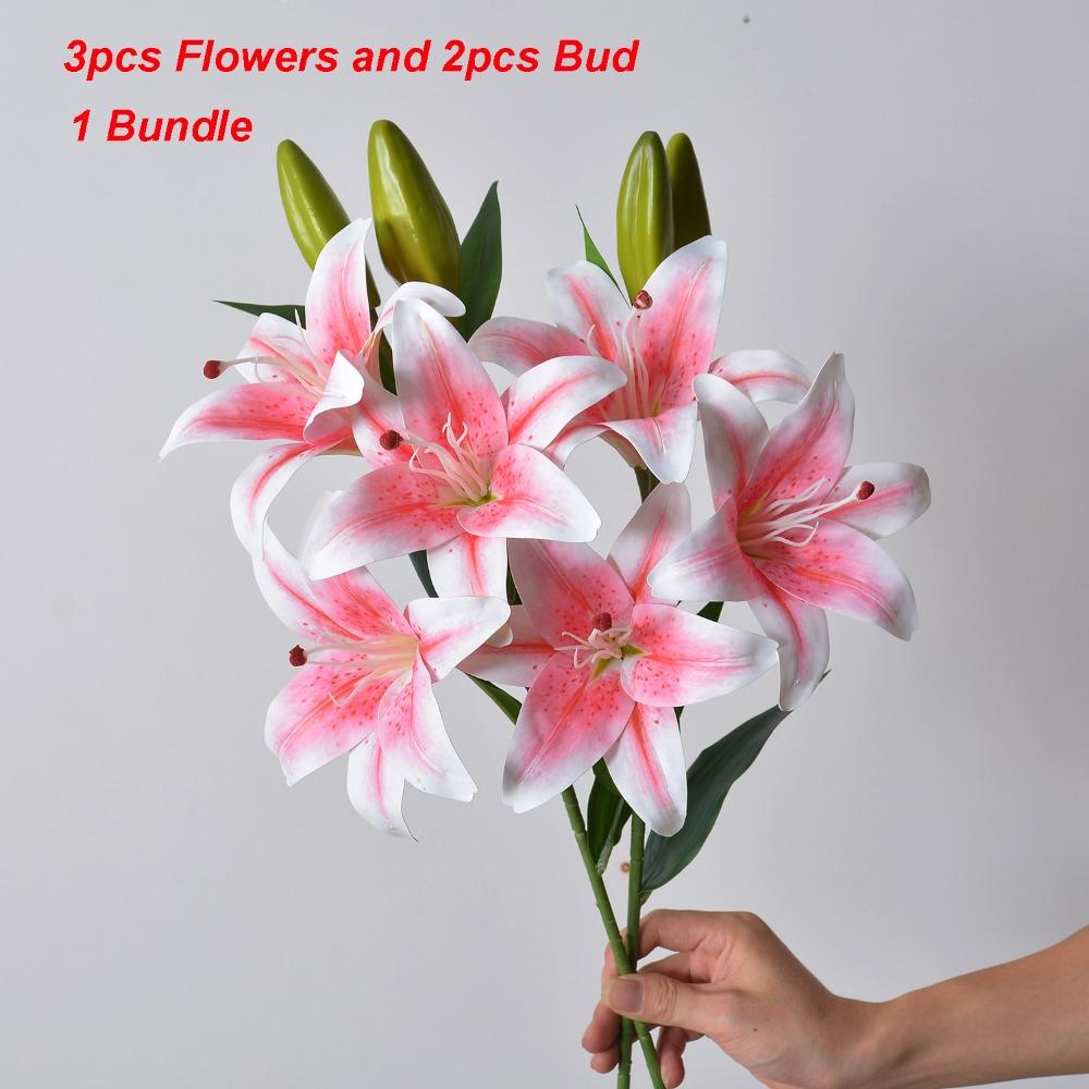 Новий з 3 шт. Квітами та 2 шт. Бутонами Штучна Квітка Лілії 67 см 6 Кольорів Штучні Квіти Подарунок на День Святого Валентина Декор для Дому рожевий
Новий з 3 шт. Квітами та 2 шт. Бутонами Штучна Квітка Лілії 67 см 6 Кольорів Штучні Квіти Подарунок на День Святого Валентина Декор для Дому рожевий