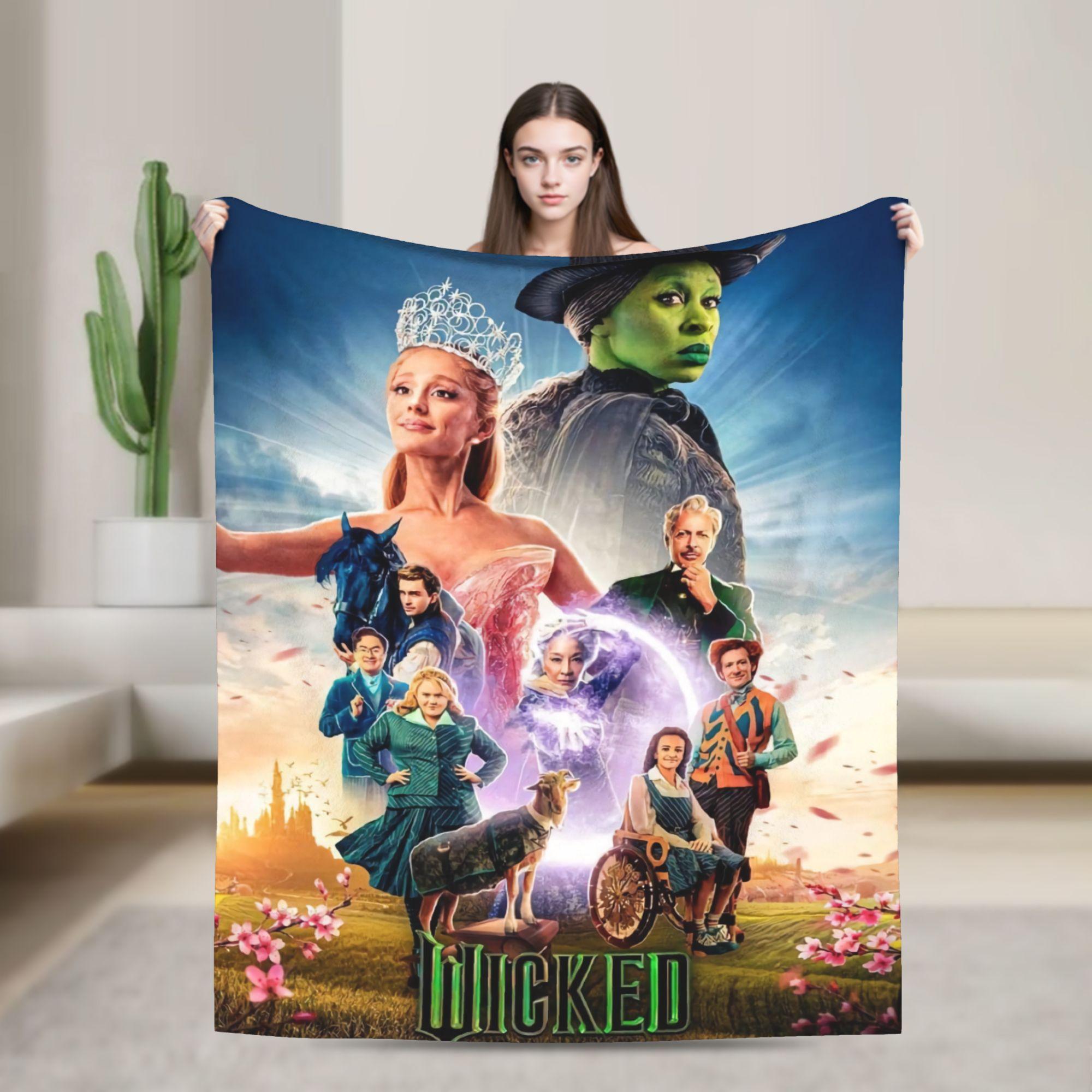 Wicked For Good Glinda and Elphaba Blanket Soft Warm Graphic Plush Throw Blanket For Outdoor Picnic Flannel Bedspread Bed Cover 75x90cm
Wicked For Good Glinda and Elphaba Blanket Soft Warm Graphic Plush Throw Blanket For Outdoor Picnic Flannel Bedspread Bed Cover 75x90cm