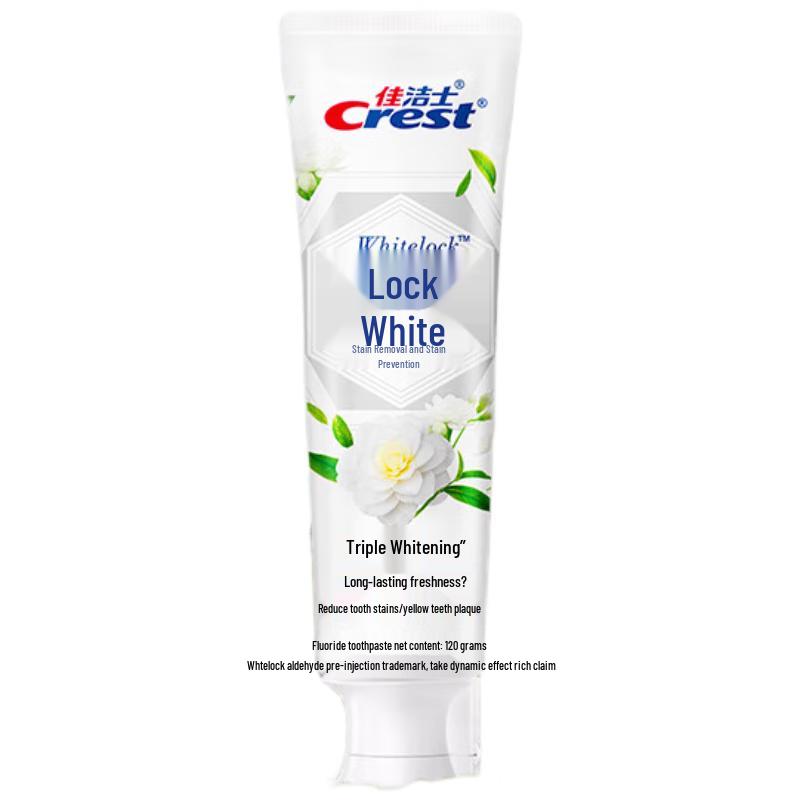 Crest Dual-Color Lock White Jasmine Camellia Whitening Toothpaste
Crest Dual-Color Lock White Jasmine Camellia Whitening Toothpaste