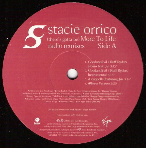 12inch Record STACIE ORRICO - (There s Gotta Be) More To Life (Ra VUSTDJ275 Virgin 2003 UK Rap & Hip-Hop/R&B Used
12inch Record STACIE ORRICO - (There s Gotta Be) More To Life (Ra VUSTDJ275 Virgin 2003 UK Rap & Hip-Hop/R&B Used