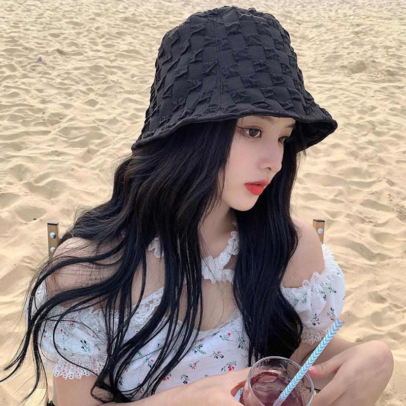 Women Summer Lace Thin Bucket Hat Solid Color Bubble Plaid Fisherman Cap for Lady Girl Outdoor Foldable Wide Brim Sun Hats Visor чорний
Women Summer Lace Thin Bucket Hat Solid Color Bubble Plaid Fisherman Cap for Lady Girl Outdoor Foldable Wide Brim Sun Hats Visor чорний