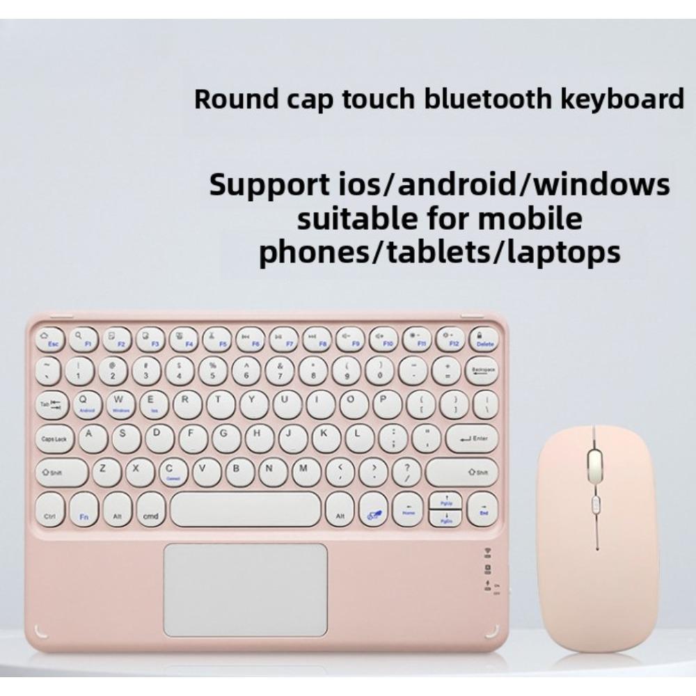 Bluetooth Keyboard Mouse Set Round Keycaps Touch Control for Phone Tablet Laptop iPad Wireless Combo touch keyboard чорний
Bluetooth Keyboard Mouse Set Round Keycaps Touch Control for Phone Tablet Laptop iPad Wireless Combo touch keyboard чорний