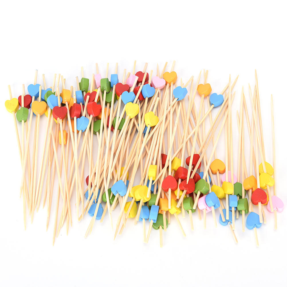 100pcs Wood Heart Pattern Pick Stick Felt Toothpick Cocktail Sandwich Decor
100pcs Wood Heart Pattern Pick Stick Felt Toothpick Cocktail Sandwich Decor