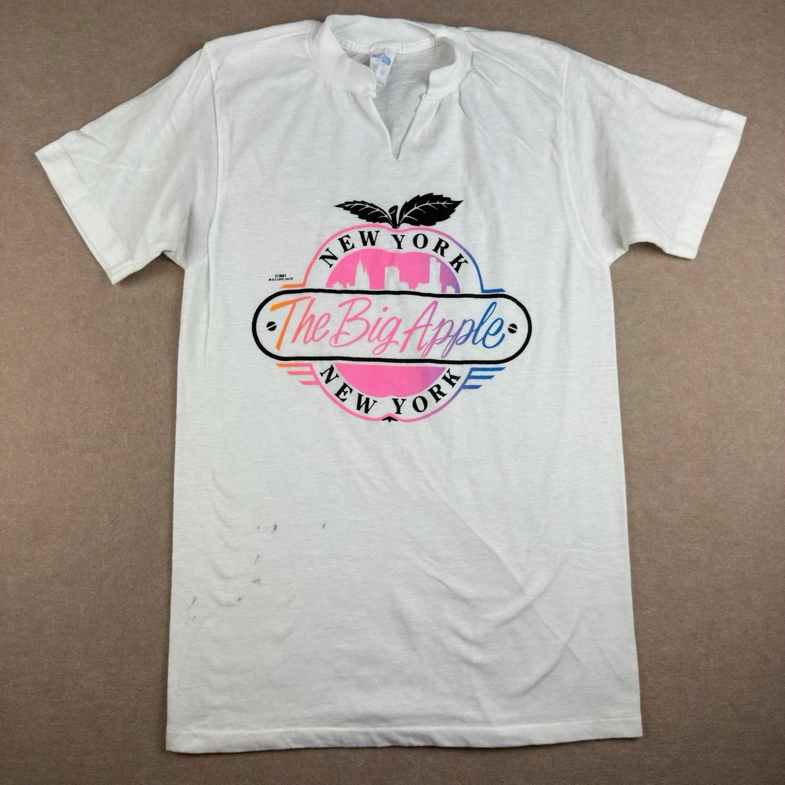 Vintage Big Apple New York T Shirt Men’s M White 80s Skyline Single Stitch USA L
Vintage Big Apple New York T Shirt Men’s M White 80s Skyline Single Stitch USA L