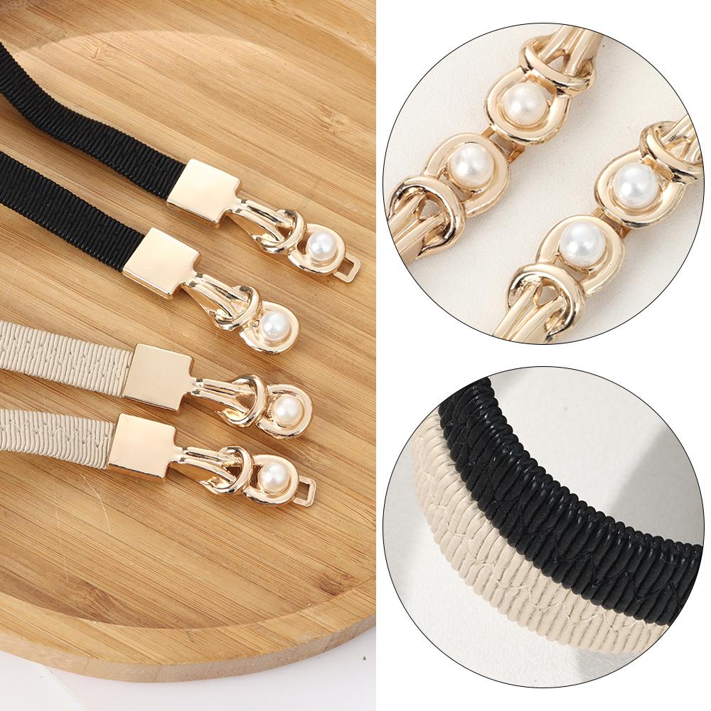 Decoration Stretch Pearl Pair Buckle Elastic Belts Waist Belts Decorative Waistband Waist Strap чорний
Decoration Stretch Pearl Pair Buckle Elastic Belts Waist Belts Decorative Waistband Waist Strap чорний