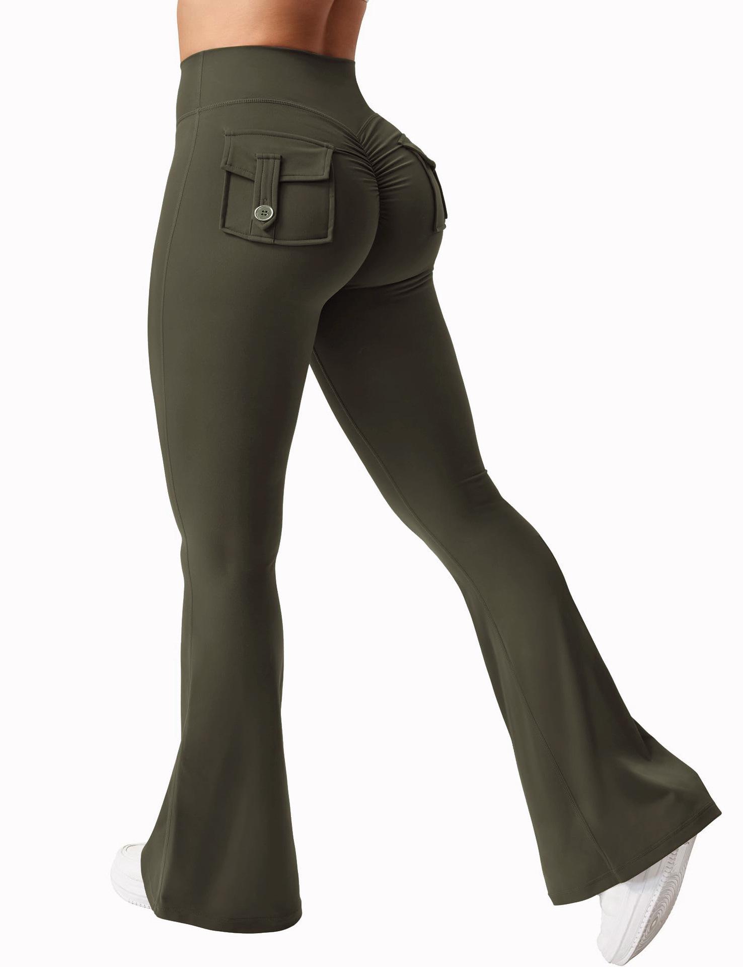 Peach Flared Yoga Pants with Quick-Dry, Tummy Control & Butt Pocket Small армія зелений колір
Peach Flared Yoga Pants with Quick-Dry, Tummy Control & Butt Pocket Small армія зелений колір