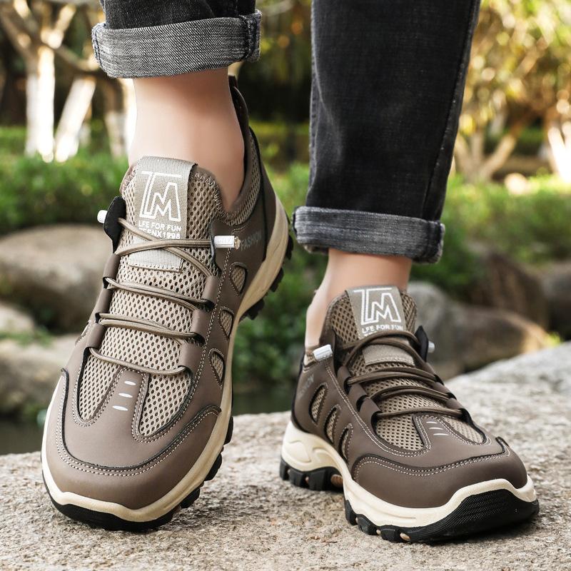 Men s shoes summer breathable mesh shoes outdoor sports shoes comfortable wear-resistant mountaineering shoes casual versatile dad shoes 39
Men s shoes summer breathable mesh shoes outdoor sports shoes comfortable wear-resistant mountaineering shoes casual versatile dad shoes 39