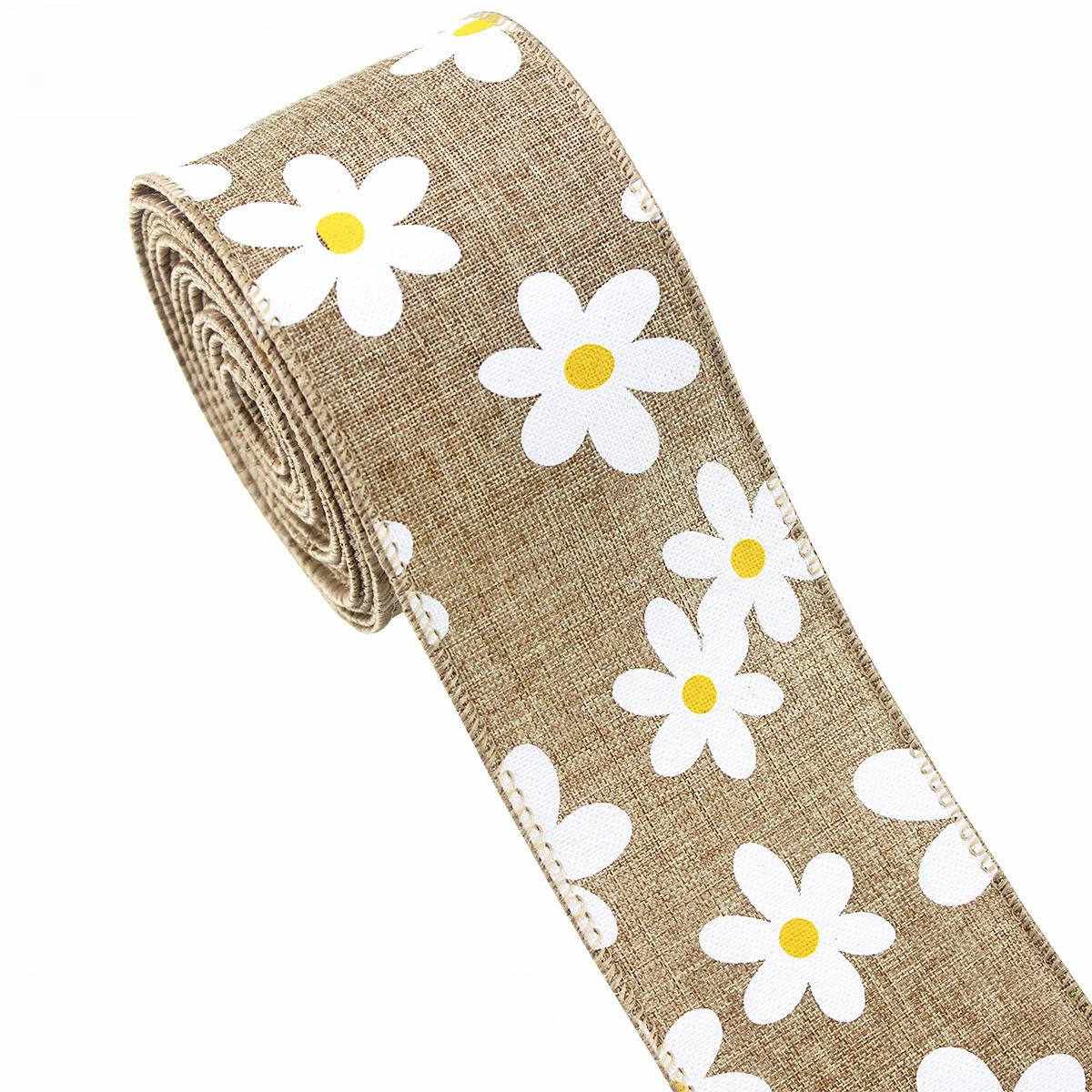 63MM 5 Yards Daisy Flower Wired Edge Ribbon Spring Summer Floral Decoration for Craft & DIY , Butterfly Bow 63MM 5 Yards хаки
63MM 5 Yards Daisy Flower Wired Edge Ribbon Spring Summer Floral Decoration for Craft & DIY , Butterfly Bow 63MM 5 Yards хаки