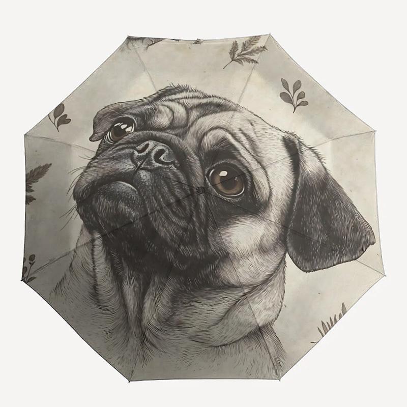 1pc Pug Floral Automatic Open/Close Umbrella, Portable Folding Umbrella, Compact Travel Umbrella for, Birthday/Christmas Gift 5168
1pc Pug Floral Automatic Open/Close Umbrella, Portable Folding Umbrella, Compact Travel Umbrella for, Birthday/Christmas Gift 5168