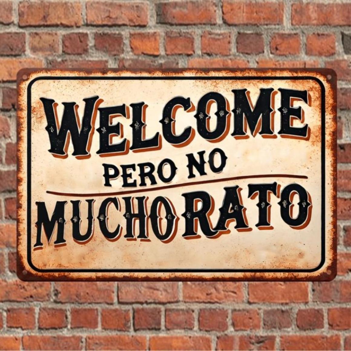 Vintage Aluminum Welcome Sign Distressed Craft for Indoor Outdoor Home Decor 20x30cm
Vintage Aluminum Welcome Sign Distressed Craft for Indoor Outdoor Home Decor 20x30cm