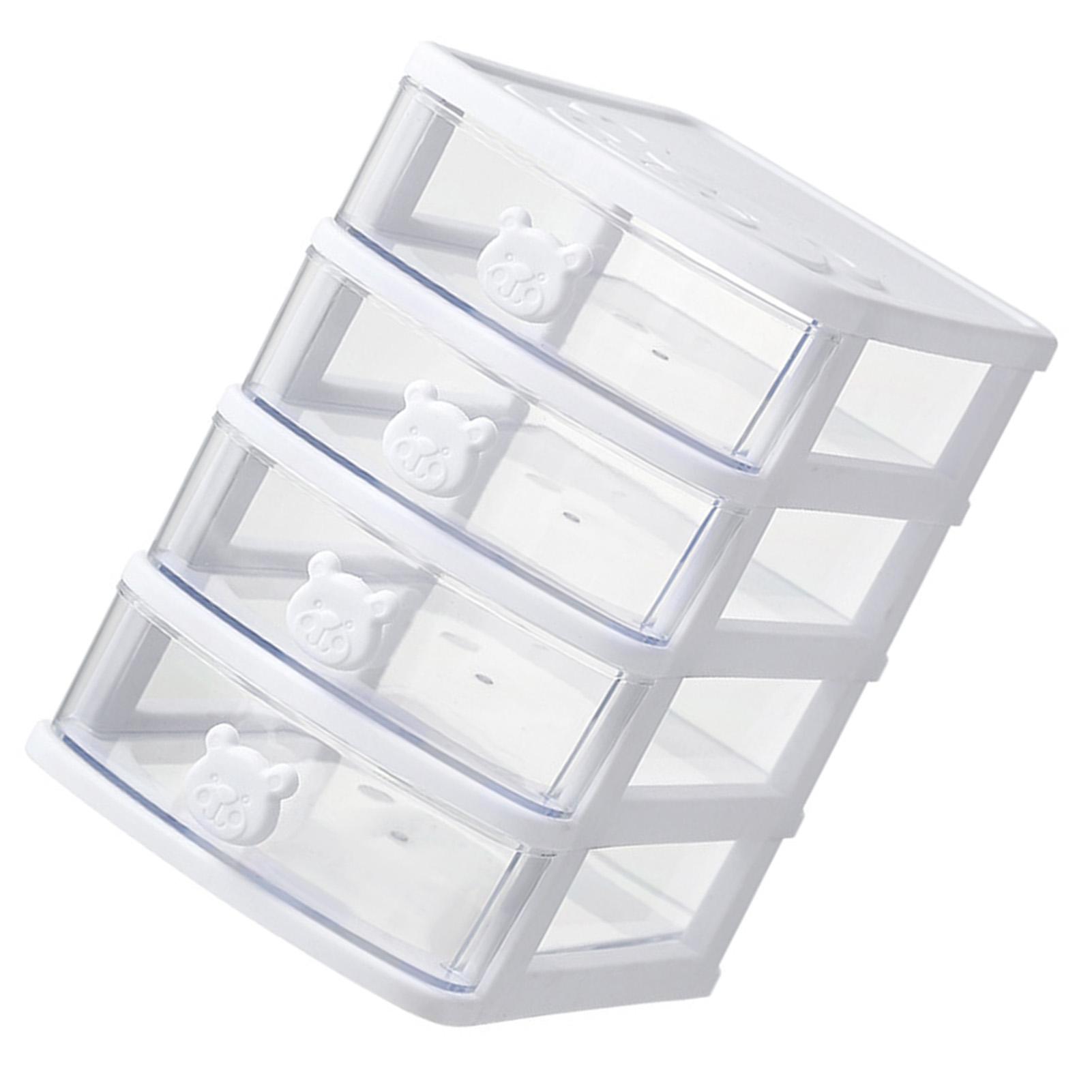 Drawer Organizer 4 Tier Cute Bear Handle Stackable Transparent Look Desktop Storage Box for Bathroom Dormitory Office
Drawer Organizer 4 Tier Cute Bear Handle Stackable Transparent Look Desktop Storage Box for Bathroom Dormitory Office
