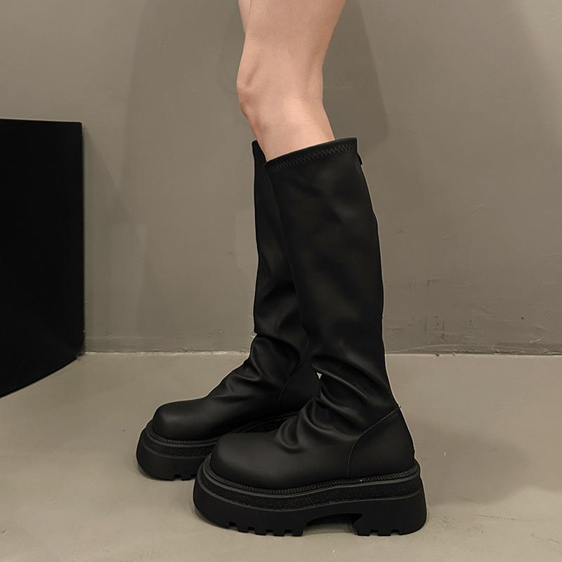 Long boots thick soles 2024 but knee boots women spring and summer thin small new elastic thin boots knight 35
Long boots thick soles 2024 but knee boots women spring and summer thin small new elastic thin boots knight 35