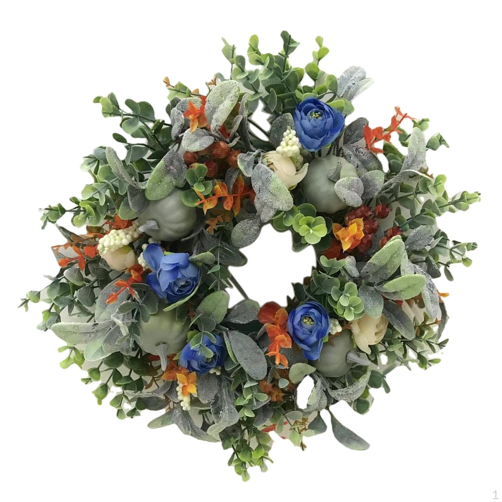 14 Artificial Pumpkins Flower Autumn Wreath with Eucalyptus for Door Wall Wedding
14 Artificial Pumpkins Flower Autumn Wreath with Eucalyptus for Door Wall Wedding