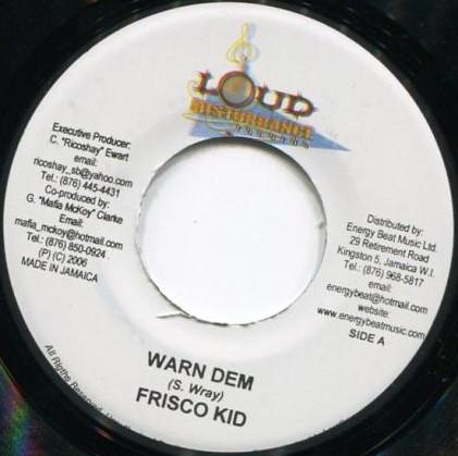 7inch Record FRISCO KID - Warn Dem NONE Loud Disturbanc 2006 Jamaica Reggae, Ska & Dub Used
7inch Record FRISCO KID - Warn Dem NONE Loud Disturbanc 2006 Jamaica Reggae, Ska & Dub Used