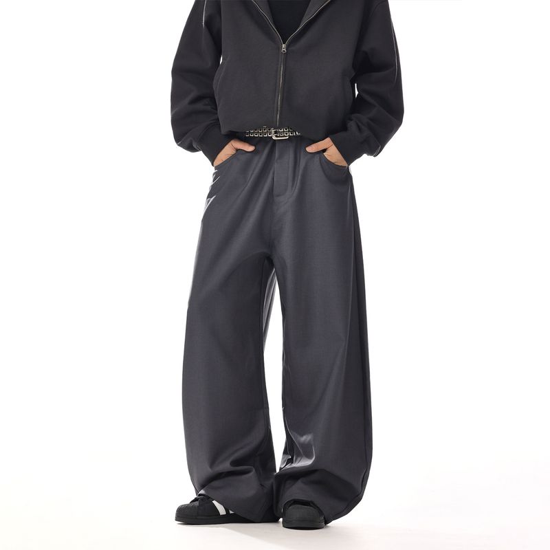 American-Style High-Waisted Retro Scimitar-Cut Wide-Leg Suit Pants for Men and Women, Loose Straight-Leg, High-End Versatile Floor-Length Casual Pants Gray 2XL
American-Style High-Waisted Retro Scimitar-Cut Wide-Leg Suit Pants for Men and Women, Loose Straight-Leg, High-End Versatile Floor-Length Casual Pants Gray 2XL