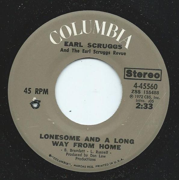 7inch Record EARL SCRUGGS REVUE - Lonesome And A Long Way From Home 445560 Columbia 1972 US Folk Used
7inch Record EARL SCRUGGS REVUE - Lonesome And A Long Way From Home 445560 Columbia 1972 US Folk Used