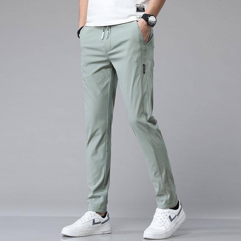 Ice-Silk Quick-Dry Trousers for Men Summer Lightweight Style Elasticated Waist Breathable Pants Premium-Feel Casual Stretch Slim-Fit Cropped Trousers 38 світло-зелений колір
Ice-Silk Quick-Dry Trousers for Men Summer Lightweight Style Elasticated Waist Breathable Pants Premium-Feel Casual Stretch Slim-Fit Cropped Trousers 38 світло-зелений колір