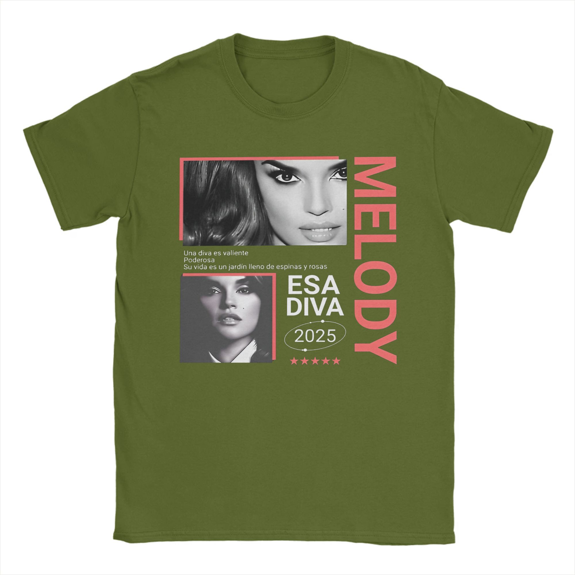 Melody Esa Diva Spain Eurovisions 2025 Tee Shirt for Men Women Gift Idea T Shirts Cotton Clothes 4XL
Melody Esa Diva Spain Eurovisions 2025 Tee Shirt for Men Women Gift Idea T Shirts Cotton Clothes 4XL