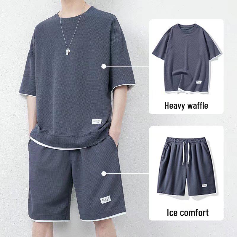 Men s Summer Ice Silk Waffle Casual Suit: Short-Sleeve T-Shirt & Sports Shorts Set 5XL білий
Men s Summer Ice Silk Waffle Casual Suit: Short-Sleeve T-Shirt & Sports Shorts Set 5XL білий