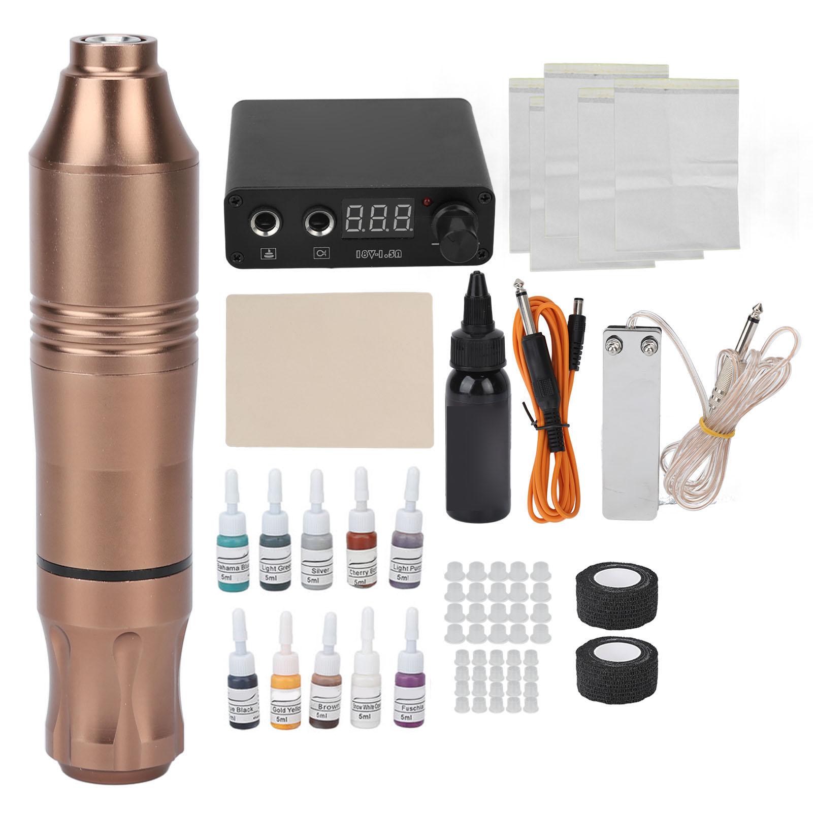 Набор вращающихся ручек для татуировки, зажимной шнур, педаль, чернила для татуировки, блок питания, набор для начинающих US Plug
Набор вращающихся ручек для татуировки, зажимной шнур, педаль, чернила для татуировки, блок питания, набор для начинающих US Plug