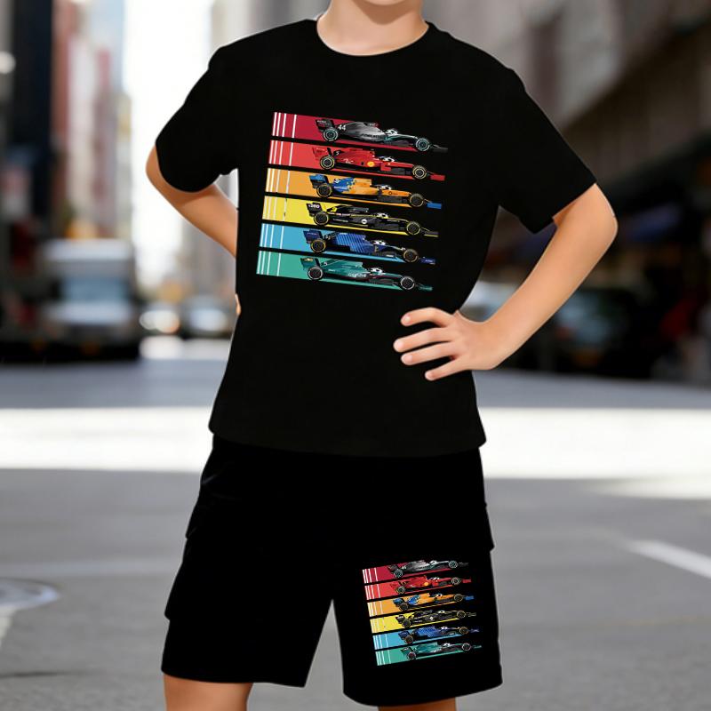 Boys 2 Piece Cartoon Racing Car Printed Outfit, Short Sleeve T-Shirt and Shorts Set for Kids Age 5-14,White Sporty Casual Summer Clothes 5-6 Years чёрный
Boys 2 Piece Cartoon Racing Car Printed Outfit, Short Sleeve T-Shirt and Shorts Set for Kids Age 5-14,White Sporty Casual Summer Clothes 5-6 Years чёрный