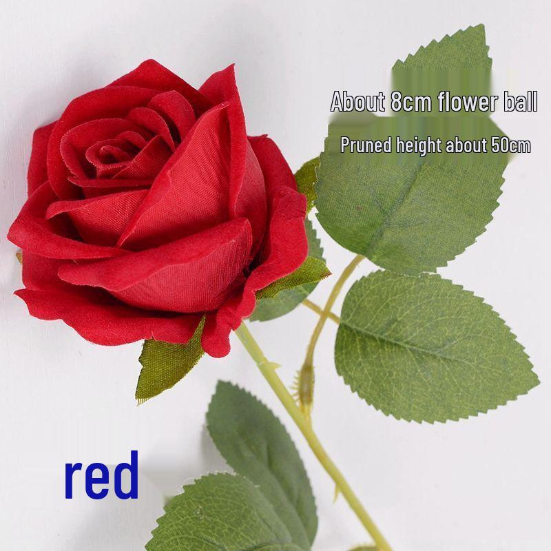 Velvet Rose Artificial Flowers for Valentine s Day, Photography Props, TV Cabinets, Guest Rooms, Wedding Decorations
Velvet Rose Artificial Flowers for Valentine s Day, Photography Props, TV Cabinets, Guest Rooms, Wedding Decorations