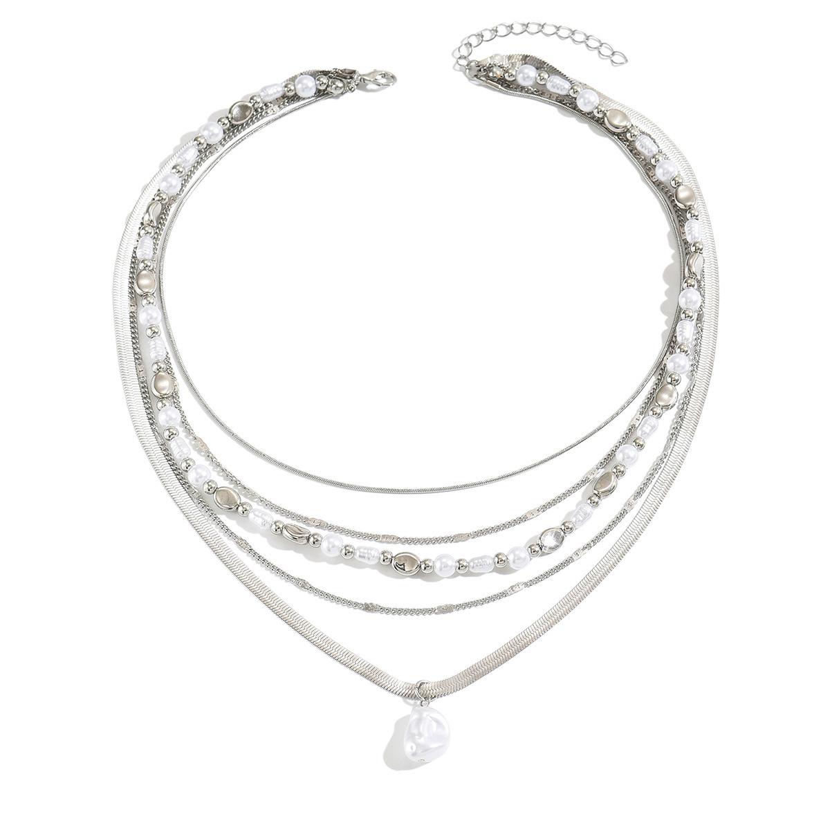 European and American retro French imitation pearl string chain women, multi-layer stacked ins style light luxury collarbone chain accessories
European and American retro French imitation pearl string chain women, multi-layer stacked ins style light luxury collarbone chain accessories