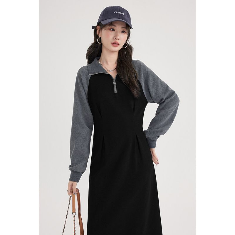 Airose Polo Collar Casual Spring and Autumn Dress Black L
Airose Polo Collar Casual Spring and Autumn Dress Black L