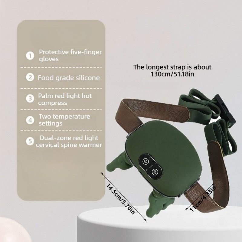 Neck and shoulder massager, trapezius muscle kneading and heating simulated manual massager, hot compress finger massager
Neck and shoulder massager, trapezius muscle kneading and heating simulated manual massager, hot compress finger massager