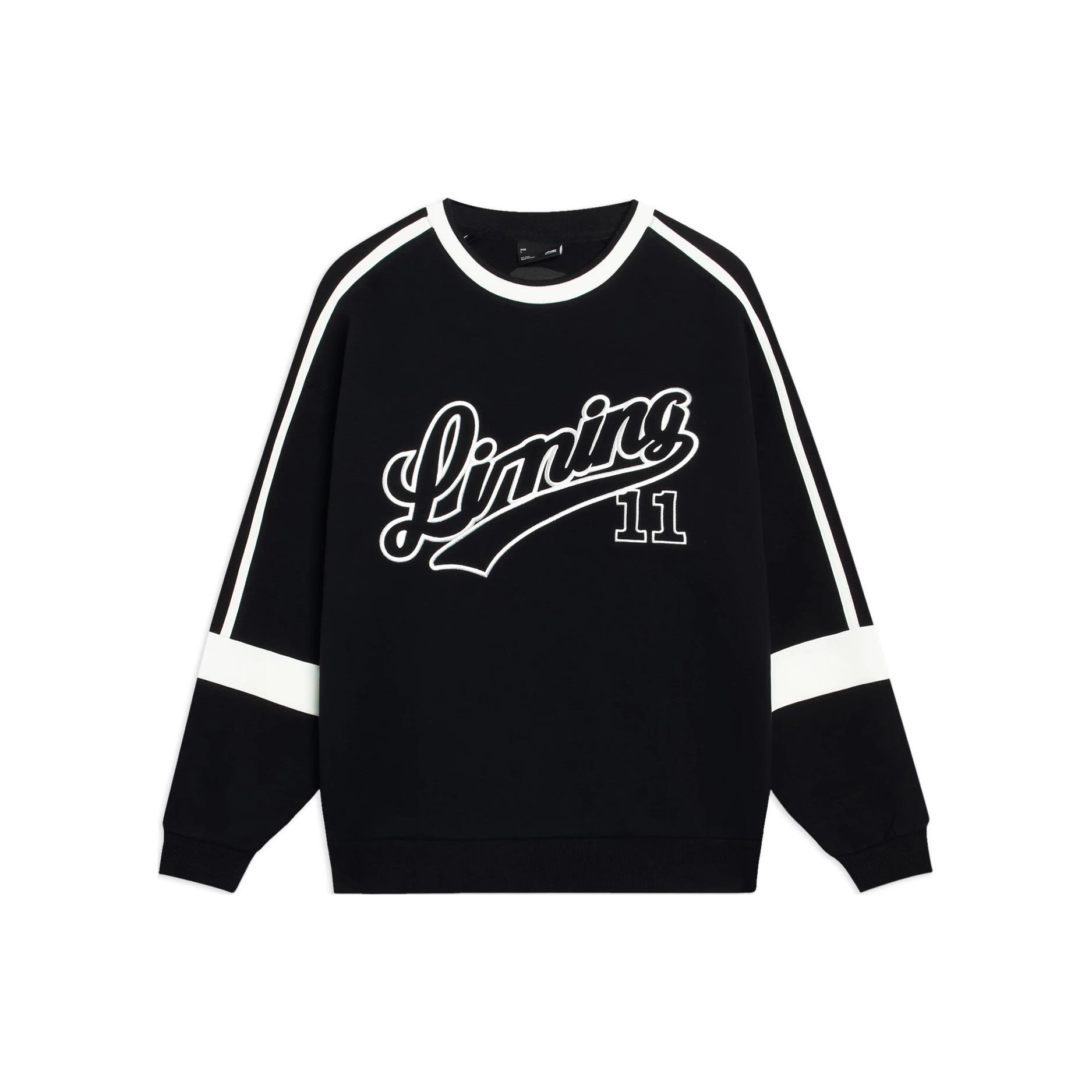 Li-Ning Color Block Letter Logo Printed Round Neck Long Sleeve Sweatshirt Unisex sweatshirt Black AWDT335-3 M
Li-Ning Color Block Letter Logo Printed Round Neck Long Sleeve Sweatshirt Unisex sweatshirt Black AWDT335-3 M