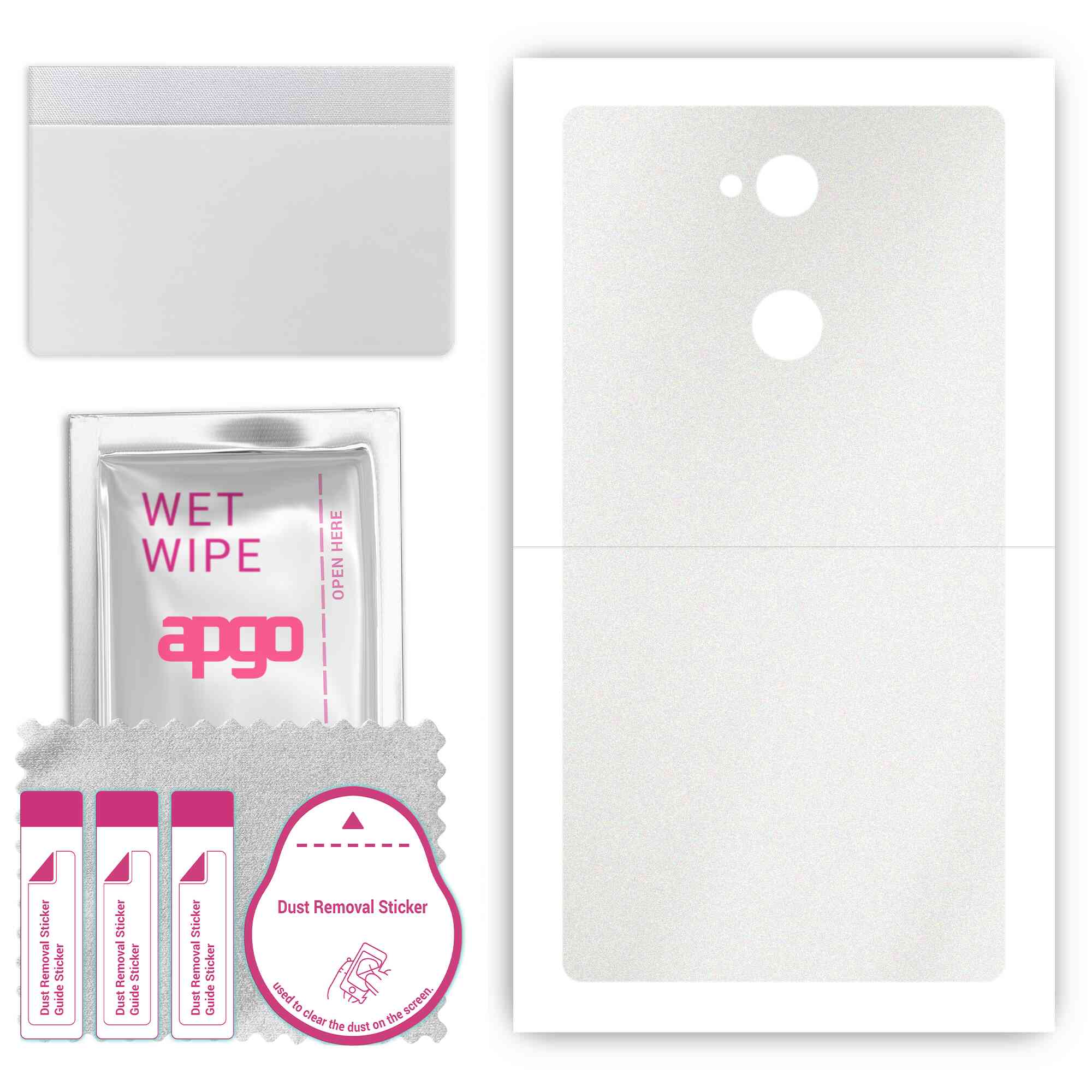 apgo Protective Skin Sticker for the back compatible with Sony Xperia L2, Wrap Film, Foil, Vinyl - Pattern Matte Transparent 
apgo Protective Skin Sticker for the back compatible with Sony Xperia L2, Wrap Film, Foil, Vinyl - Pattern Matte Transparent