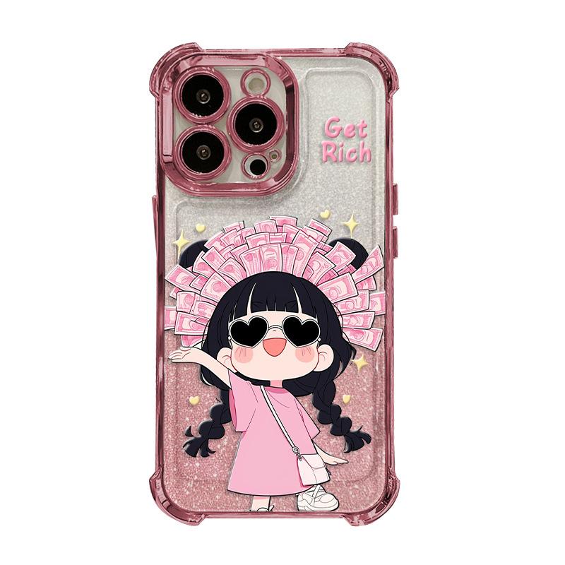 Rich Girl Suitable for Apple 16 Mobile Phone Case Huawei Pura70pro Four Corner Anti-fall Oppo Xiaomi 15 Electroplating 8 iPhone 16
Rich Girl Suitable for Apple 16 Mobile Phone Case Huawei Pura70pro Four Corner Anti-fall Oppo Xiaomi 15 Electroplating 8 iPhone 16