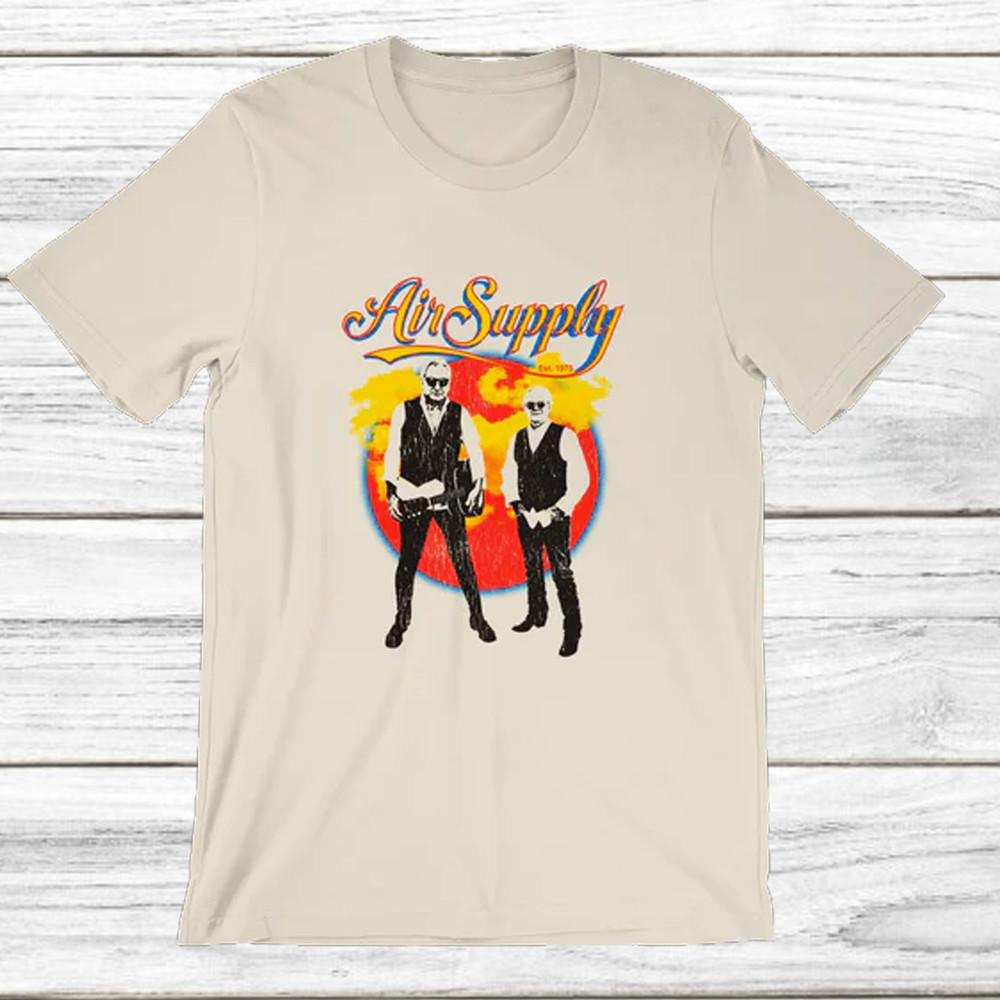 NEW Air Supply Band 2024 Tour Short Sleeve Sand All Size T-Shirt AC2626 Unisex T-Shirt XXL
NEW Air Supply Band 2024 Tour Short Sleeve Sand All Size T-Shirt AC2626 Unisex T-Shirt XXL