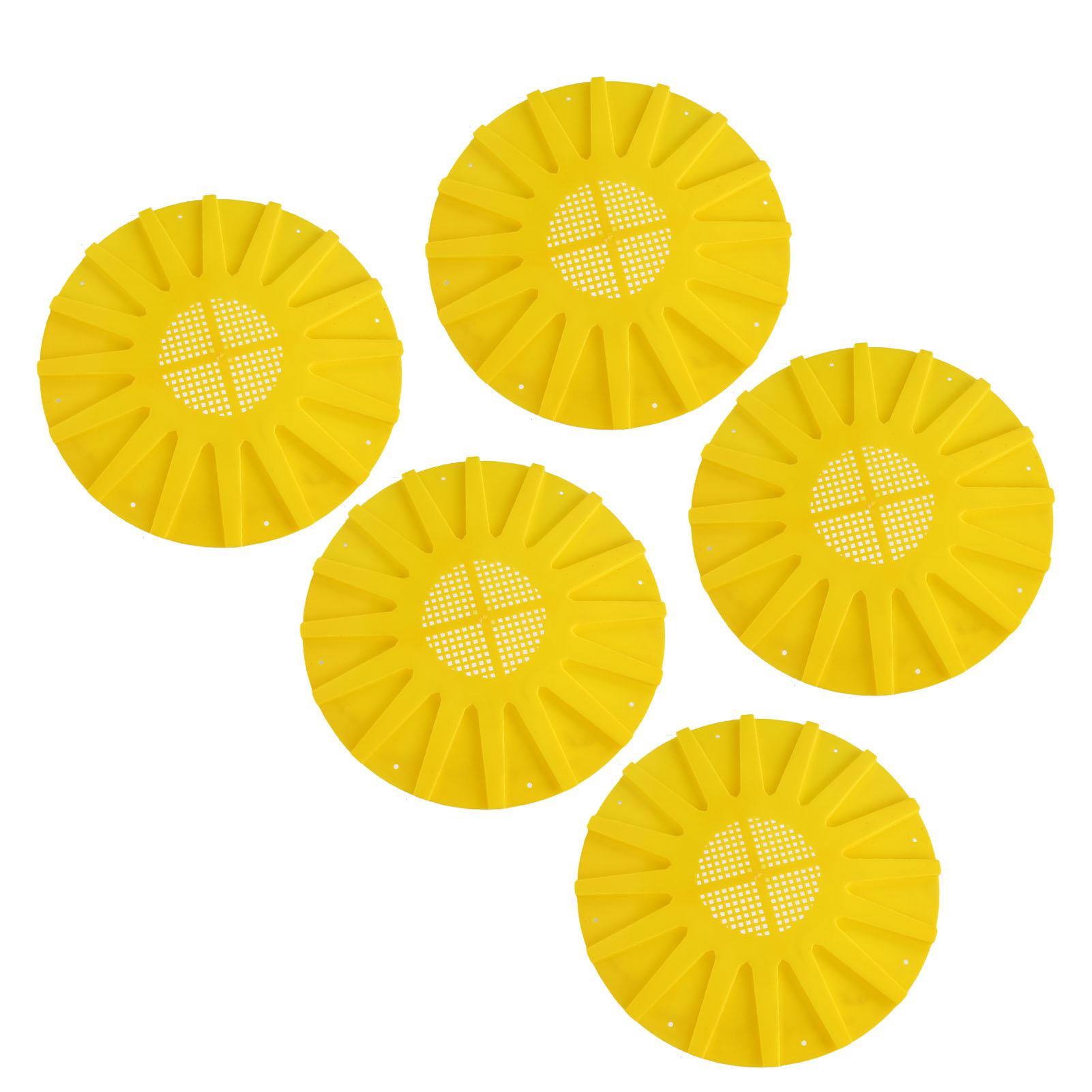 5pcs Beehive Door Exit Disc Plastic 16 Way Round Anti Running Escape Plate Beekeeping Tool 9.8x0.3in Yellow
5pcs Beehive Door Exit Disc Plastic 16 Way Round Anti Running Escape Plate Beekeeping Tool 9.8x0.3in Yellow