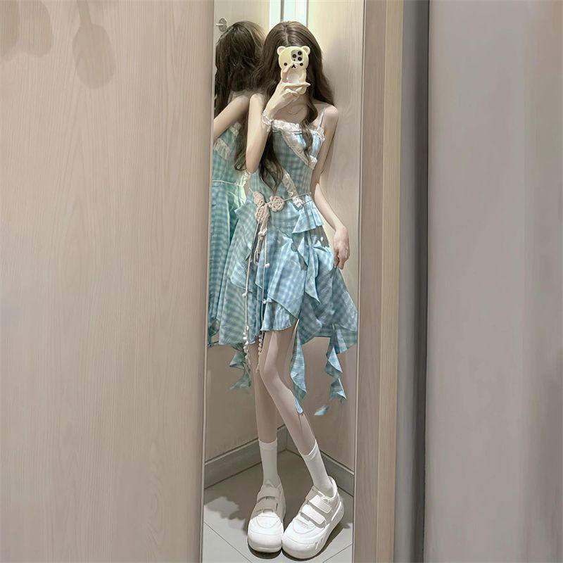 Petite French-Style Lace Camisole Dress: Women s Two-Piece White Skirt Set XL (Recommended: 116-125 jin)
Petite French-Style Lace Camisole Dress: Women s Two-Piece White Skirt Set XL (Recommended: 116-125 jin)
