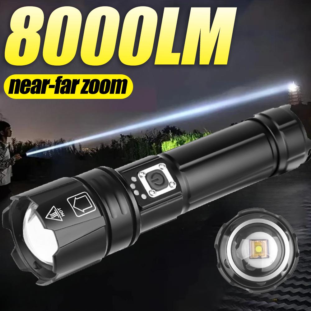 8000lm самый мощный светодиодный фонарик перезаряжаемый фонарик освещение 1500M тактический фонарь ультра яркий фонарик с USB-перезаряжаемым Without battery
8000lm самый мощный светодиодный фонарик перезаряжаемый фонарик освещение 1500M тактический фонарь ультра яркий фонарик с USB-перезаряжаемым Without battery